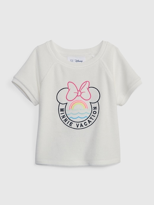 1 of 8 showing, with the color minnie mouse of product babyGap &#124 Disney Towel Terry Minnie Mouse Top