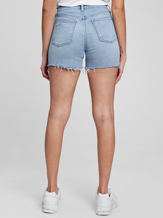 4" High Rise Denim Shorts with Washwell Gap