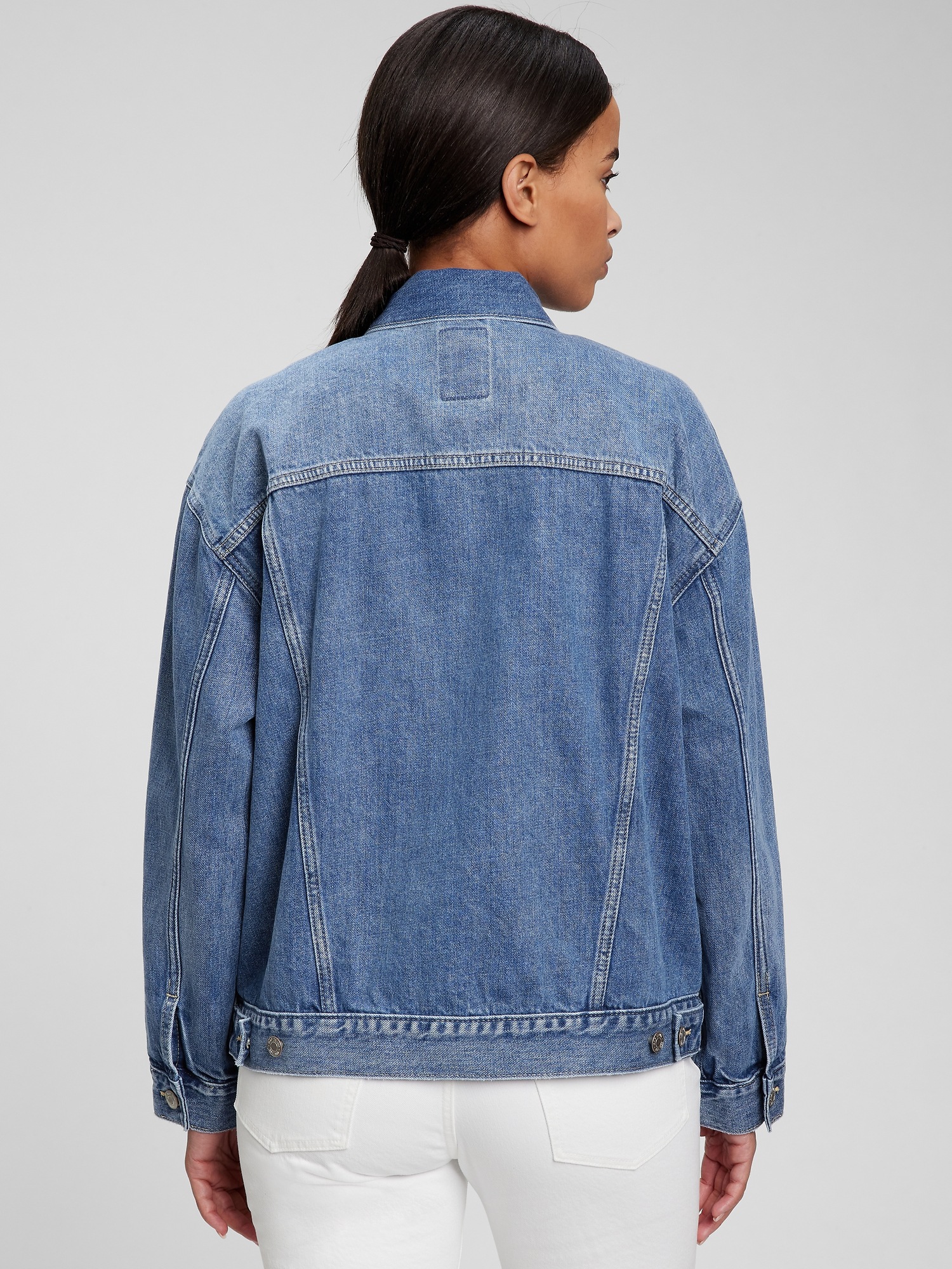 Oversized Icon Denim Jacket | Gap