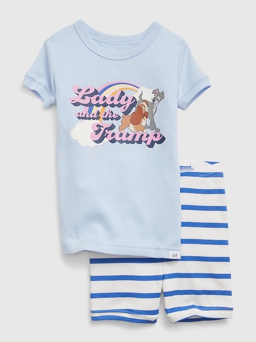 Image number 1 showing, babyGap &#124 Disney 100% Organic Cotton Lady & the Tramp Print PJ Shorts Set