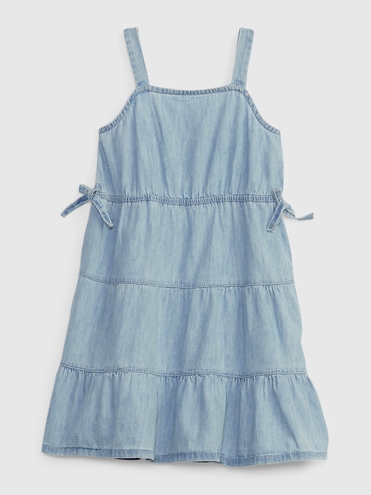 Toddler Denim Tiered Tank Dress with Washwell | Gap