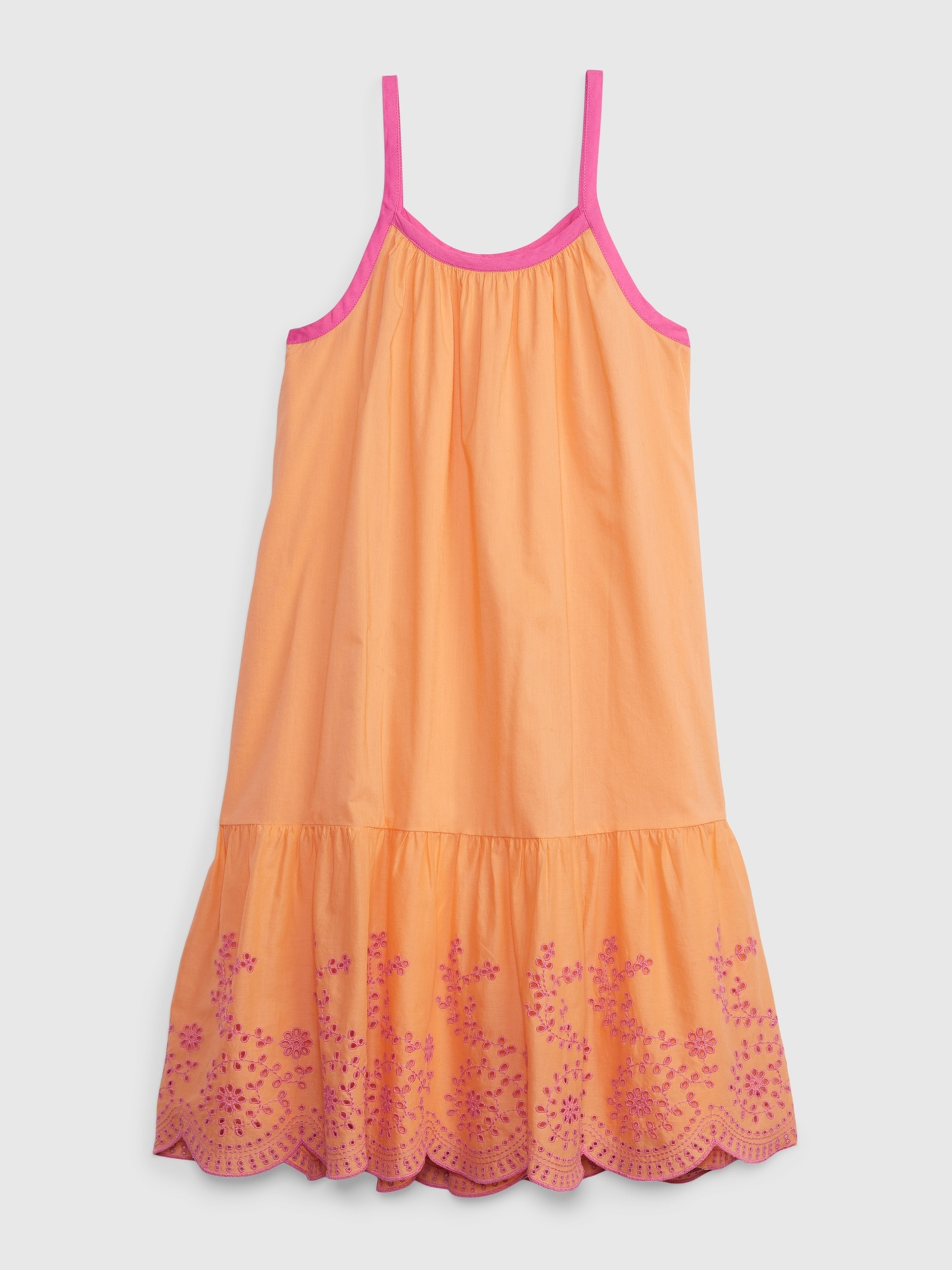 Kids Eyelet Tiered Tank Dress Gap