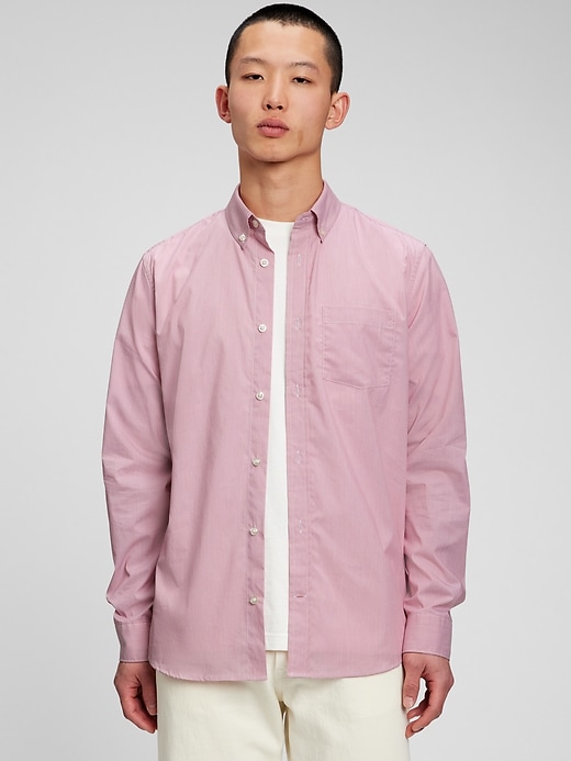 Image number 1 showing, All-Day Poplin Shirt in Classic Fit