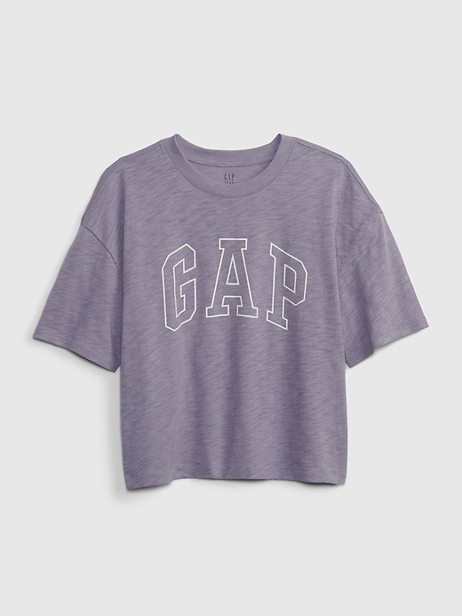 Image number 3 showing, Teen 100% Organic Cotton Gap Logo Boxy T-Shirt