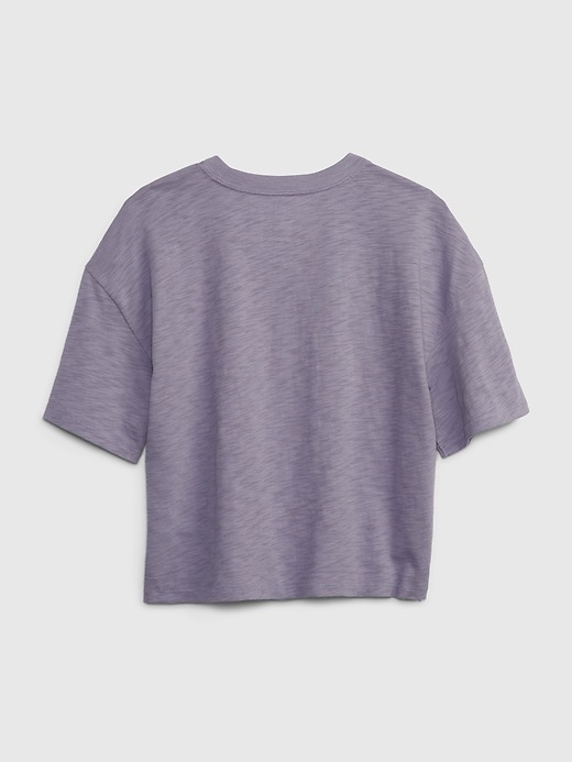 Image number 4 showing, Teen 100% Organic Cotton Gap Logo Boxy T-Shirt