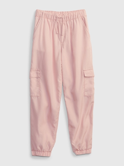 1 of 8 showing, with the color pure pink of product Kids Pull-On Cargo Joggers