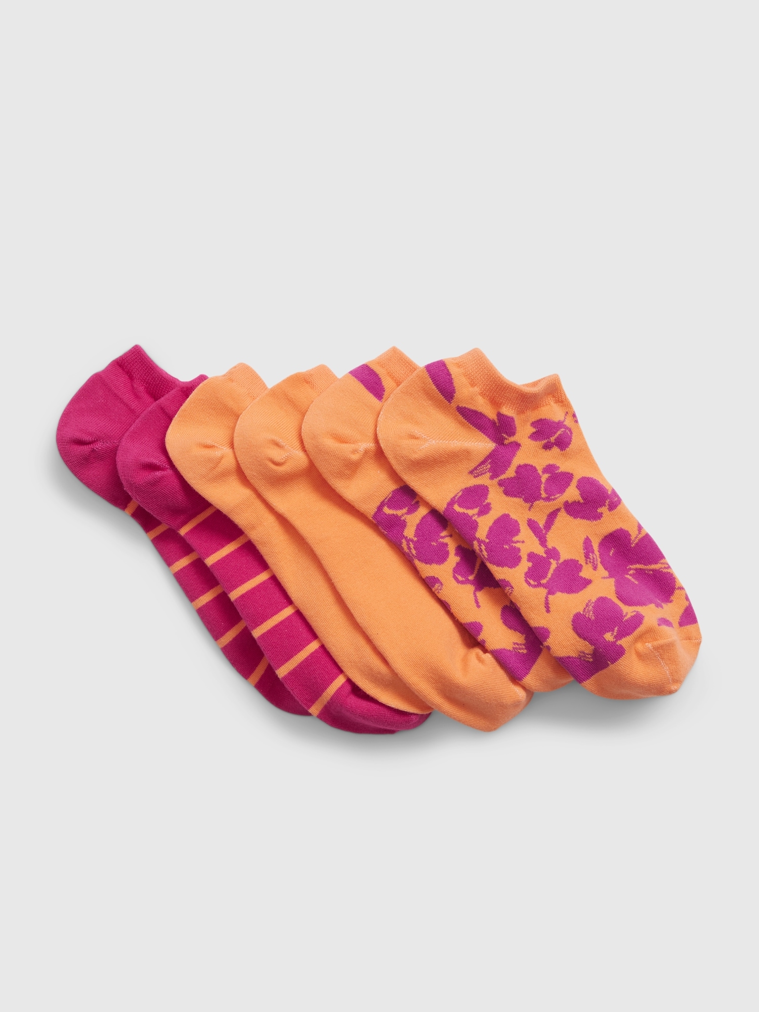 Gap Ankle Socks (3-Pack) orange. 1