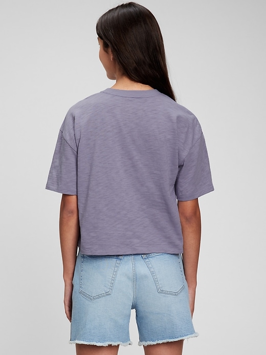 Image number 2 showing, Teen 100% Organic Cotton Gap Logo Boxy T-Shirt