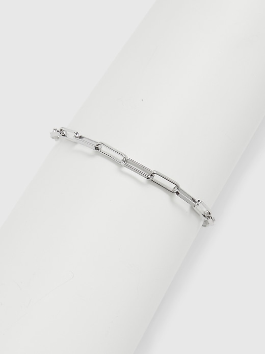 2 of 8 showing, with the color silver of product Delicate Chain Link Bracelet