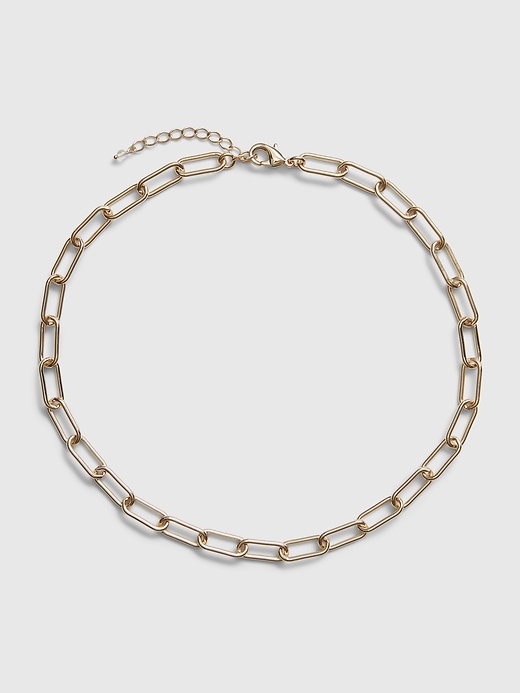 View large product image 1 of 1. Chunky Chain Link Necklace