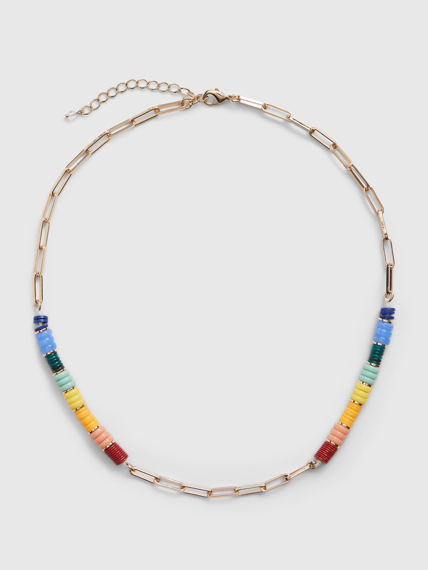 Rainbow Chain Link Necklace Gap