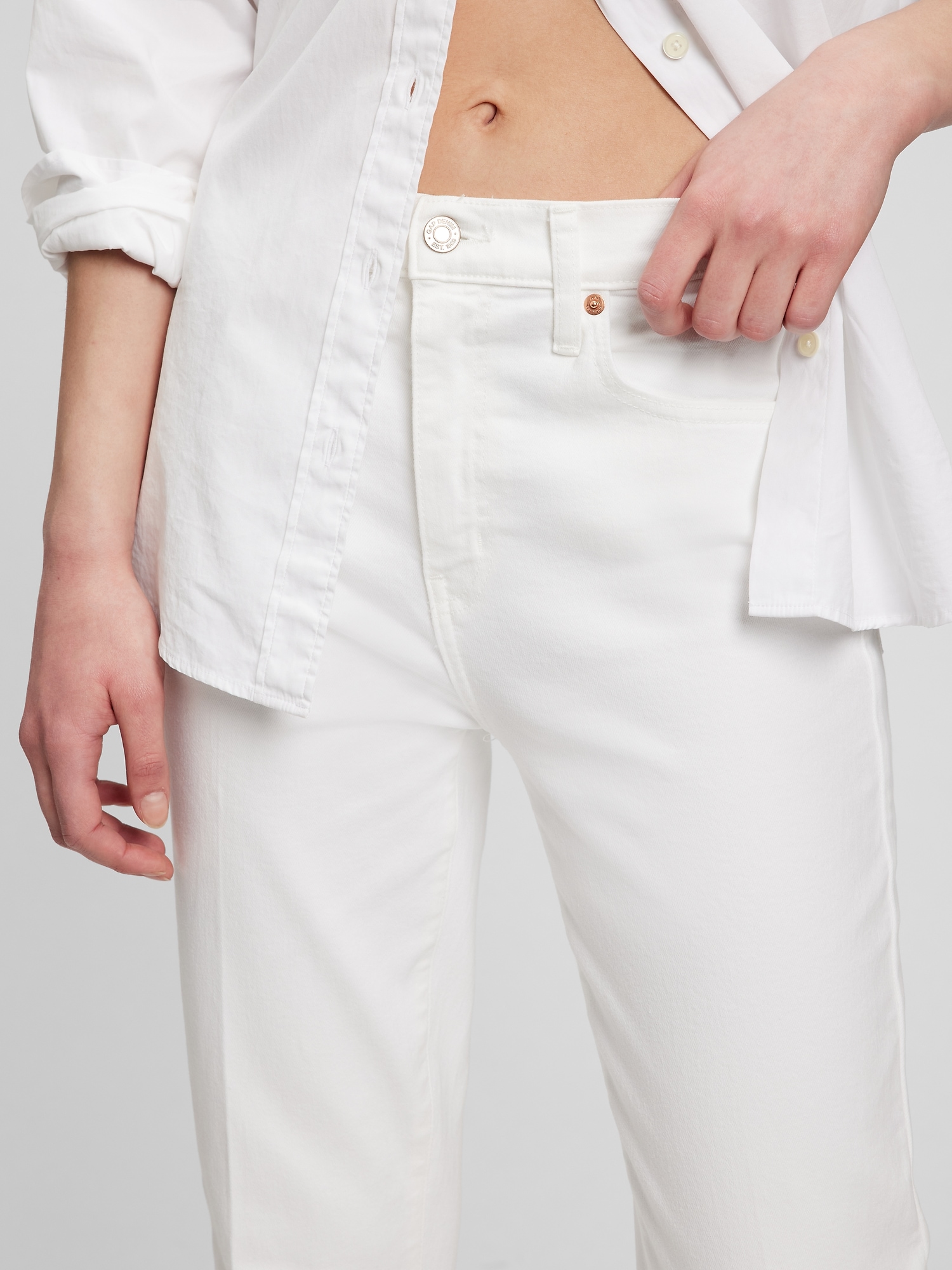 High Rise Kick Fit Jeans with Washwell Gap