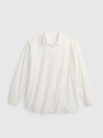 Teen 100% Organic Cotton Oversized Button-Down Shirt