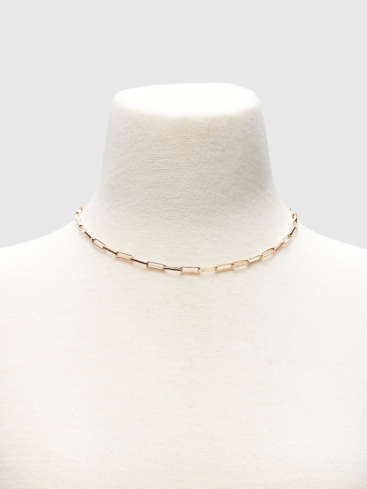 View large product image 2 of 2. Delicate Chain Link Necklace