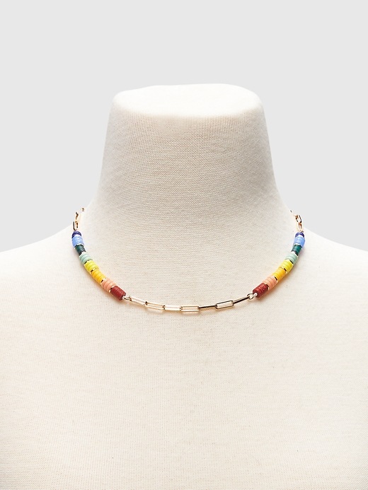 Rainbow Chain Link Necklace