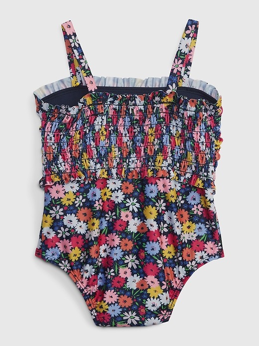 Image number 2 showing, Toddler Recycled Daisy Swim One-Piece