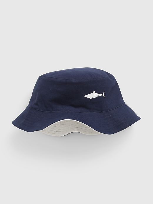 Image number 1 showing, Kids 100% Organic Cotton Reversible Bucket Hat