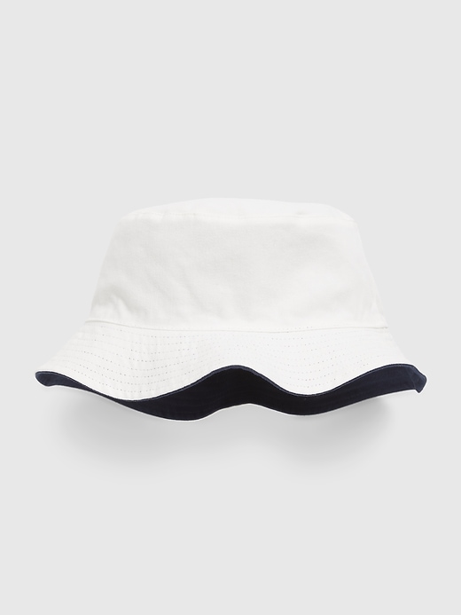 2 of 8 showing, with the color shark of product Kids 100% Organic Cotton Reversible Bucket Hat