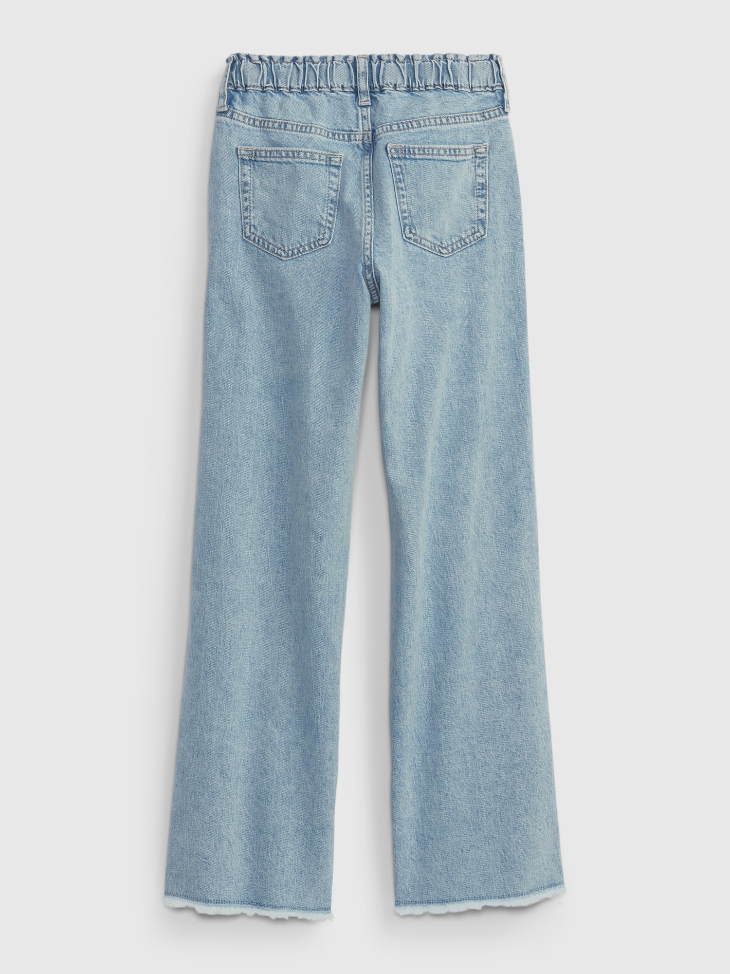 Kids High Rise Wide Leg Jeans with 