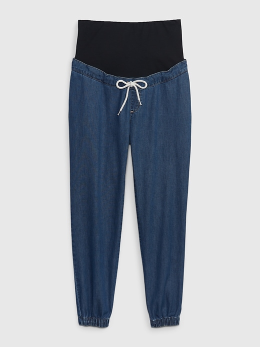 View large product image 1 of 1. Maternity Full Panel Denim Joggers