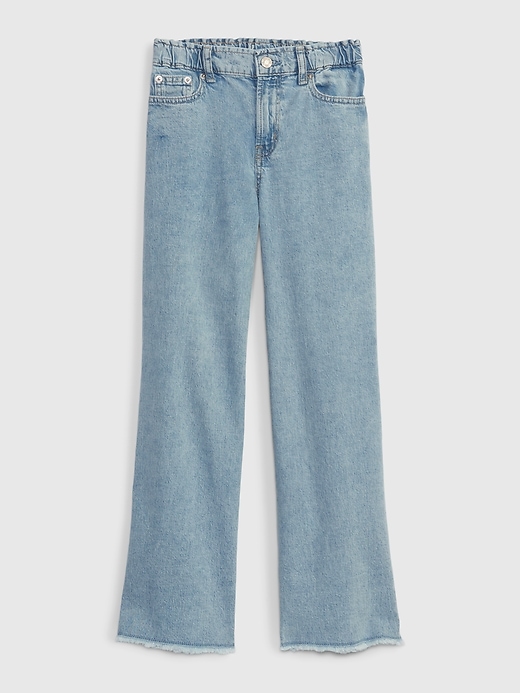 Kids High Rise Wide Leg Jeans with Washwell | Gap