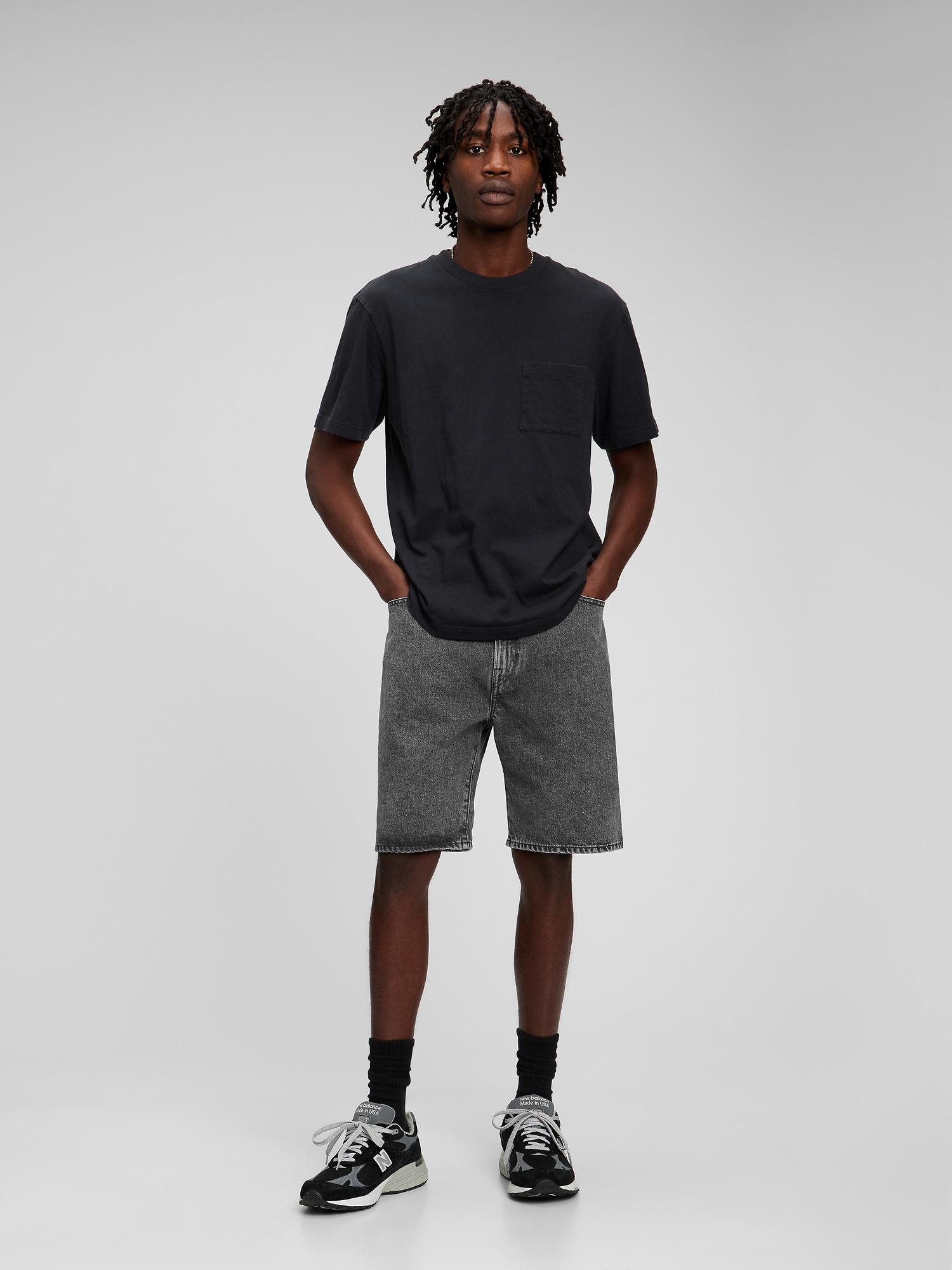 90s Loose Denim Shorts with Washwell | Gap