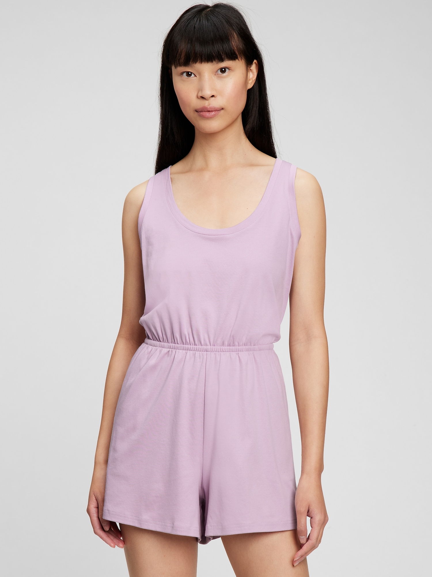 Racerback Cutout Romper Gap