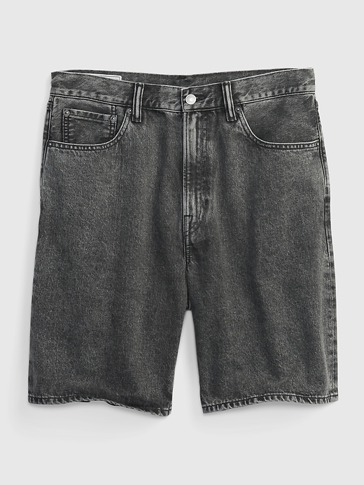 Image number 4 showing, '90s Loose Denim Shorts with Washwell