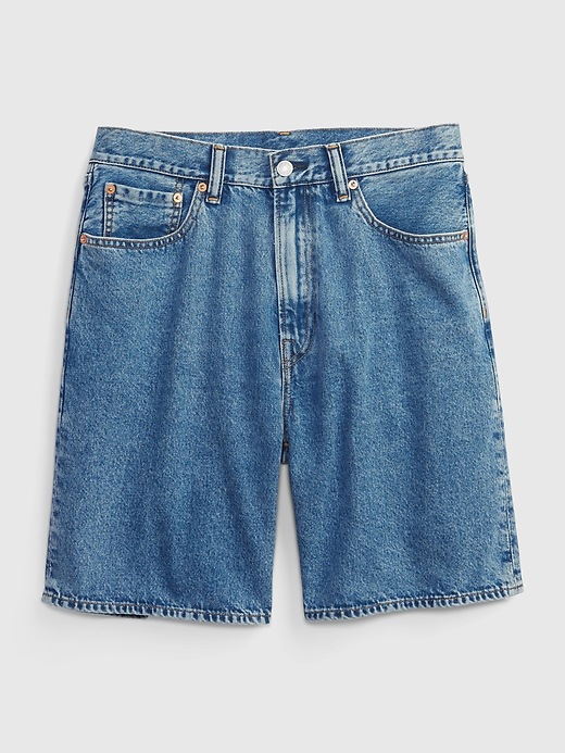 Image number 4 showing, 90s Loose Denim Shorts with Washwell
