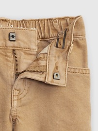 View large product image 3 of 3. Toddler '90s Loose Denim Khaki Shorts with Washwell