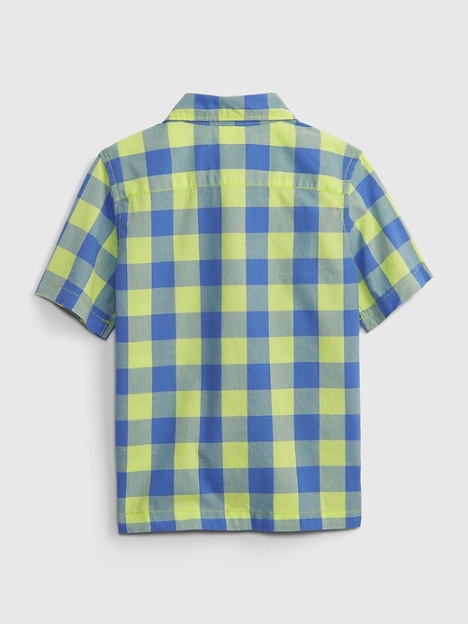View large product image 2 of 3. Toddler Printed Poplin Button-Down Shirt