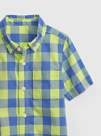 View large product image 3 of 3. Toddler Printed Poplin Button-Down Shirt