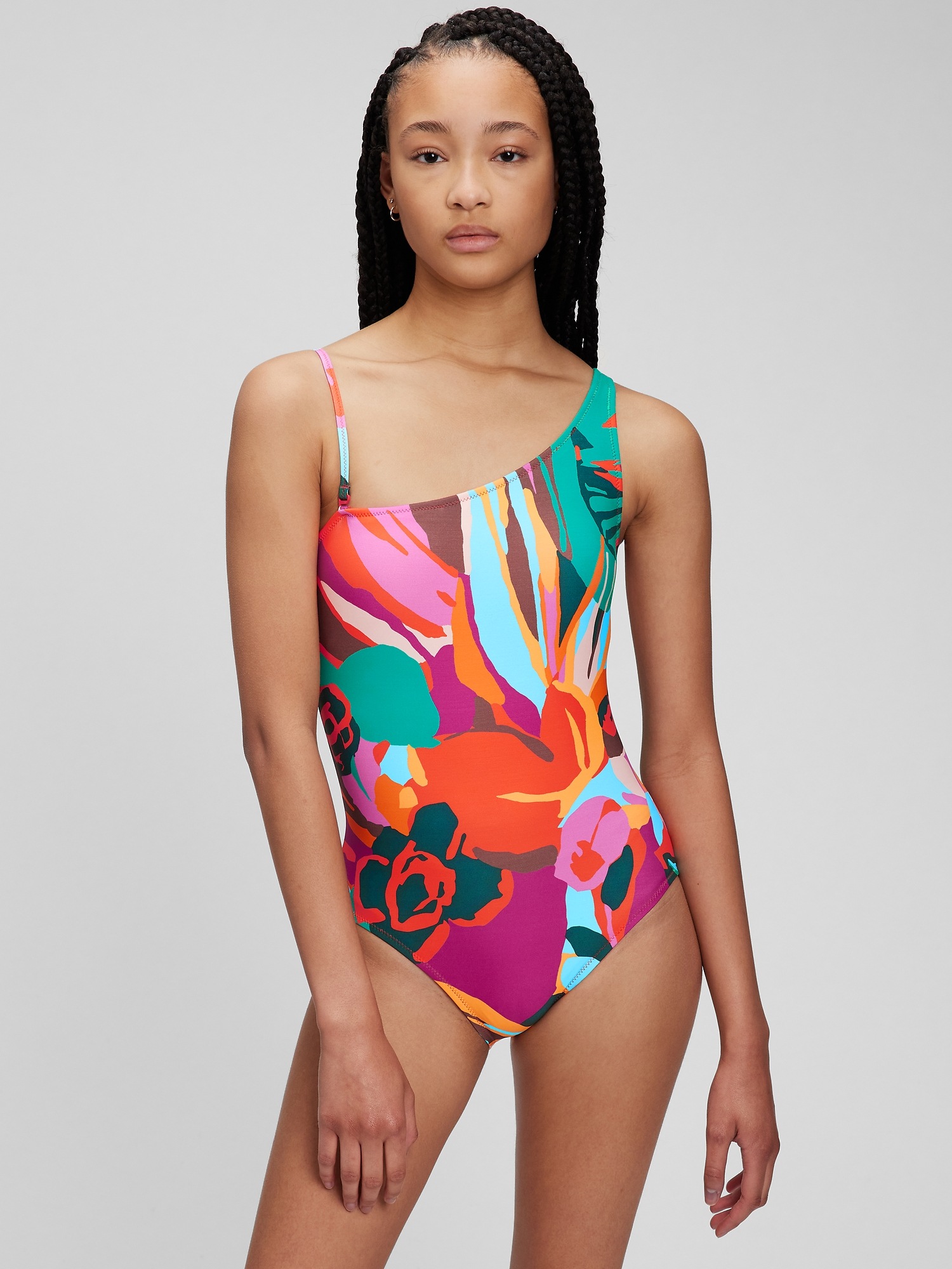 One-Shoulder One-Piece Swimsuit