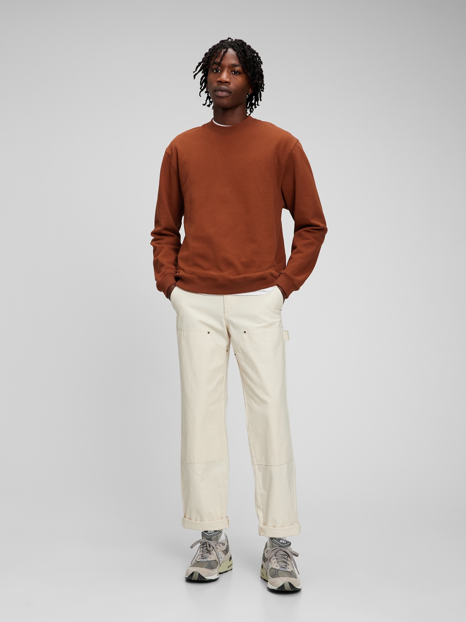 gap crewneck brown