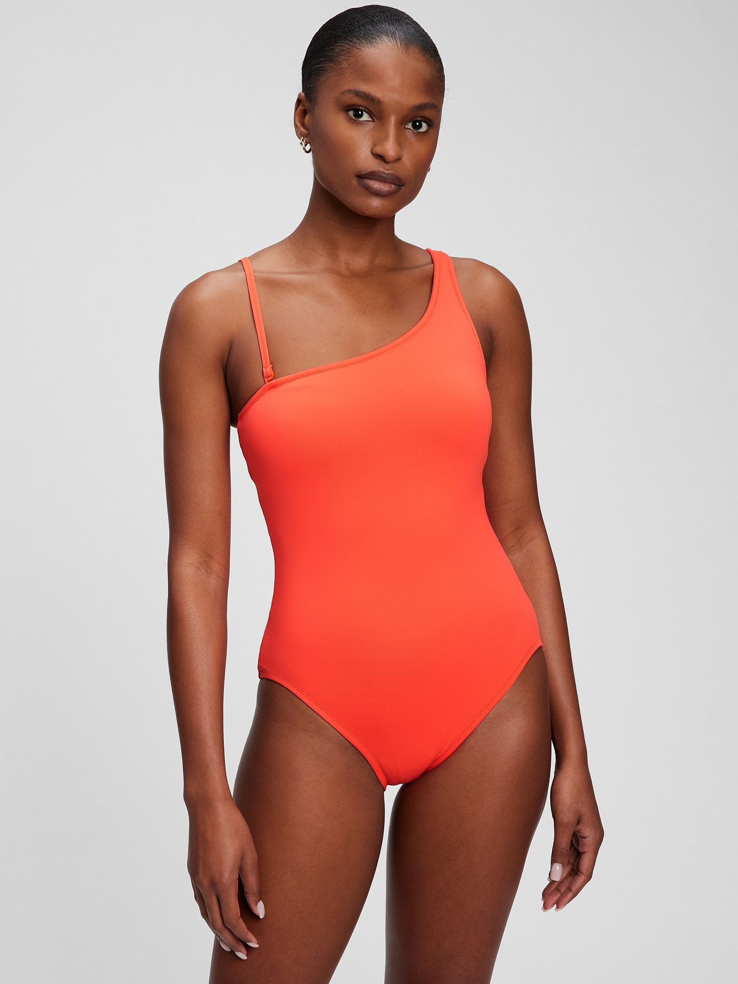 One-Shoulder One-Piece Swimsuit