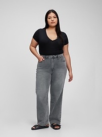 High Rise '90s Loose Jeans in Organic Cotton with Washwell
