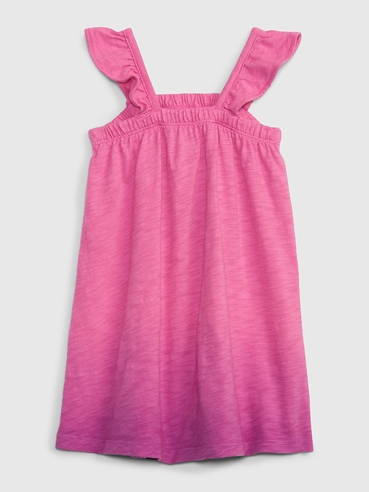 2 of 8 showing, with the color pink of product Toddler Flutter Tank Dress