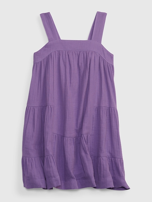 Toddler Crinkle Gauze Tiered Dress | Gap