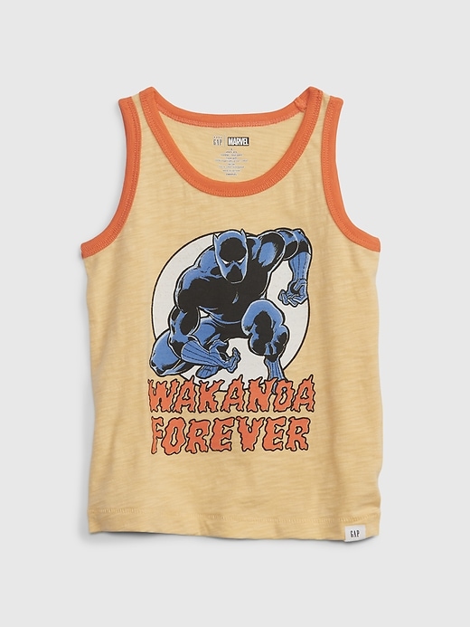 View large product image 1 of 3. babyGap &#124 Marvel 100% Organic Cotton Black Panther Graphic Tank Top