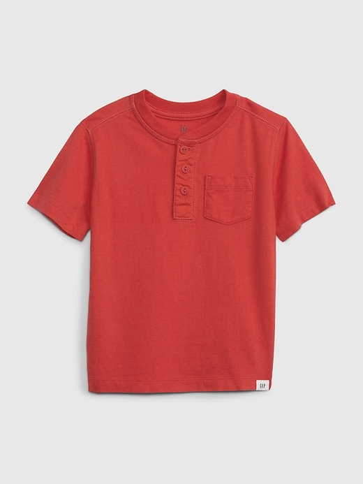 View large product image 1 of 3. Toddler Henley Pocket T-Shirt