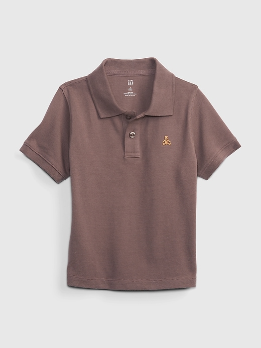 View large product image 1 of 1. Toddler 100% Organic Cotton Pique Polo