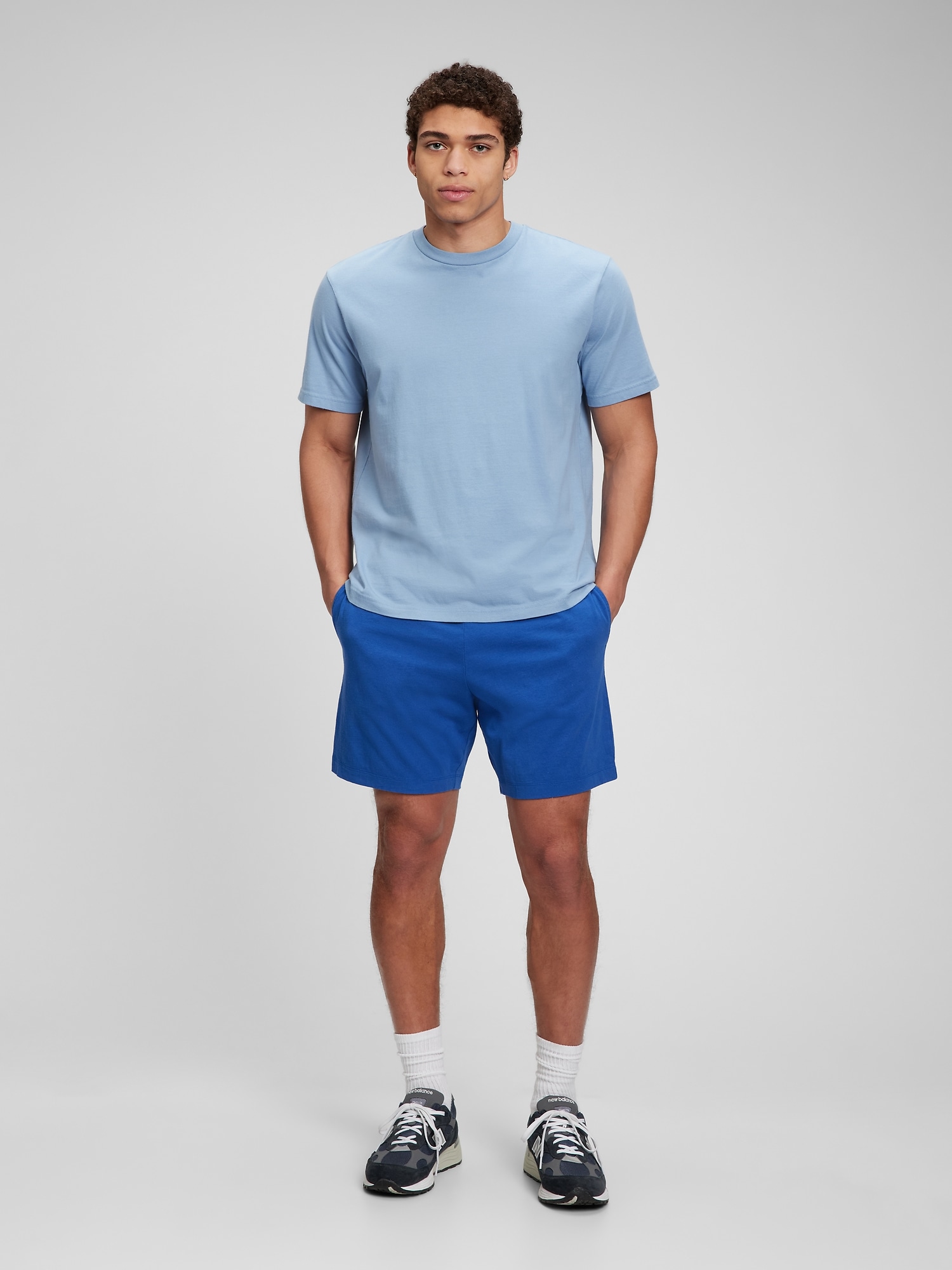 Jersey Sweat Shorts with E-Waist