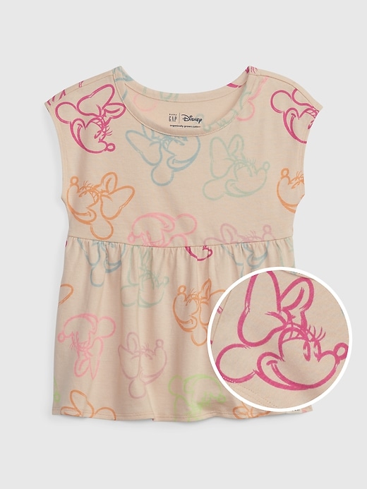 Image number 1 showing, babyGap &#124 Disney 100% Organic Cotton Mix and Match Minnie Mouse Peplum Top