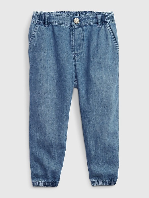 Image number 4 showing, Toddler Denim Joggers with Washwell