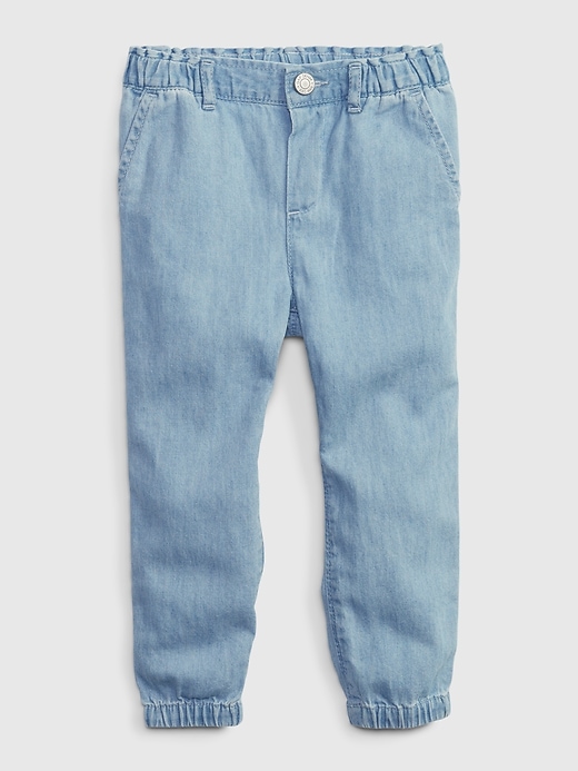 Image number 1 showing, Toddler Denim Joggers with Washwell