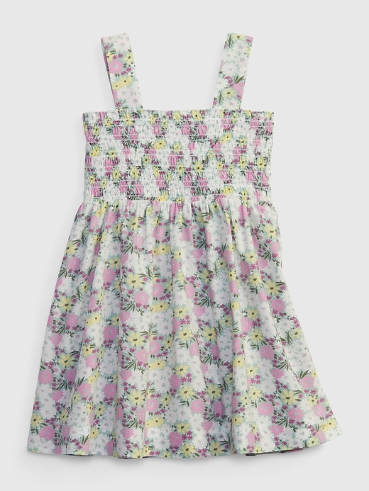 Image number 2 showing, Toddler Smocked Floral Tank Dress