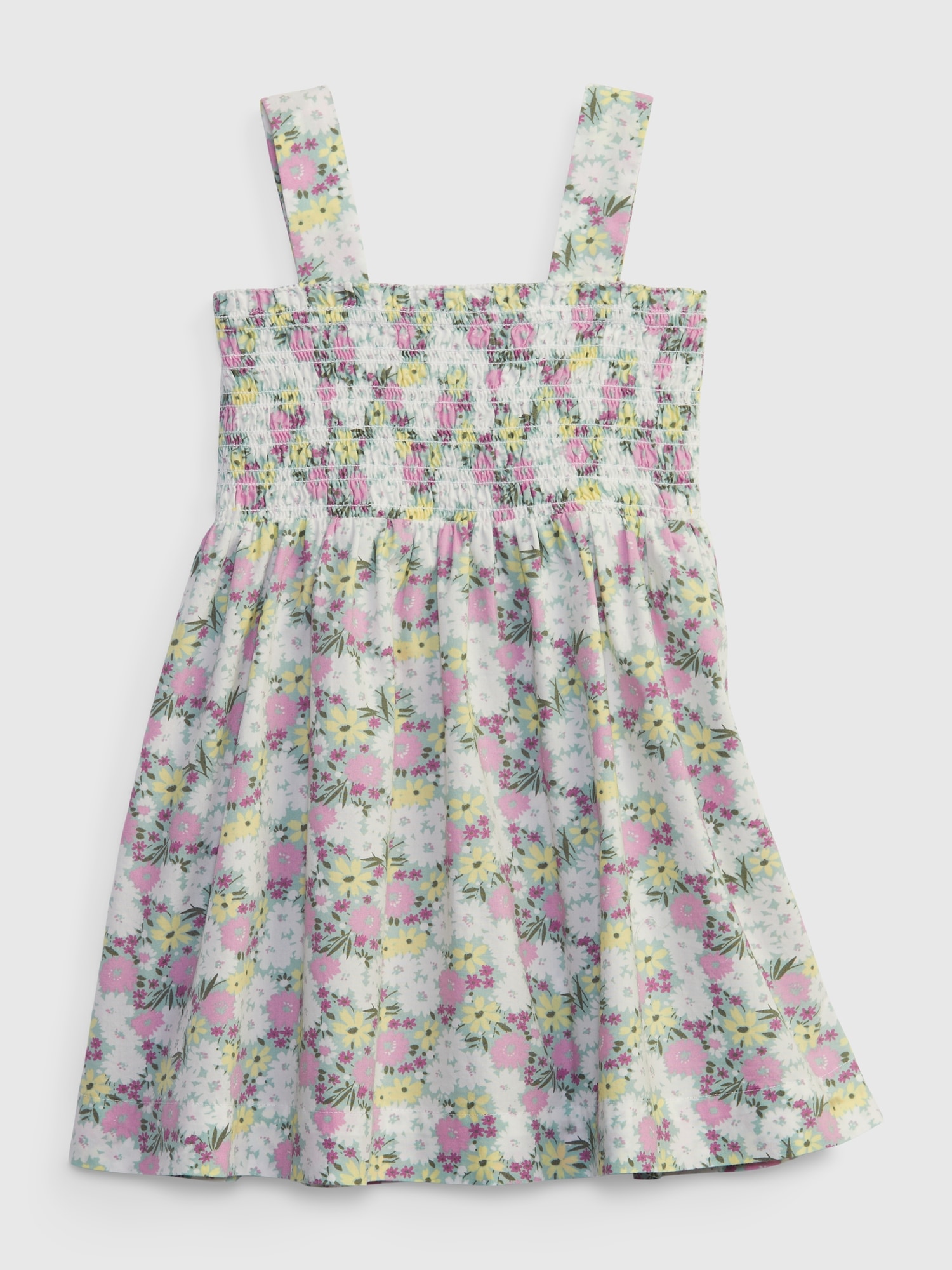 Toddler Smocked Floral Tank Dress Gap