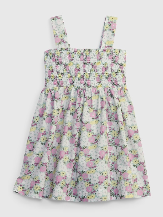 Image number 1 showing, Toddler Smocked Floral Tank Dress