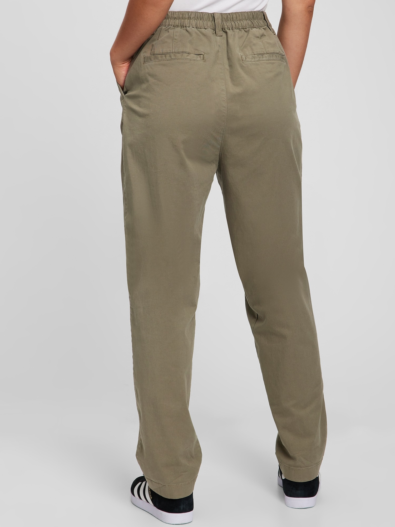 high rise khakis
