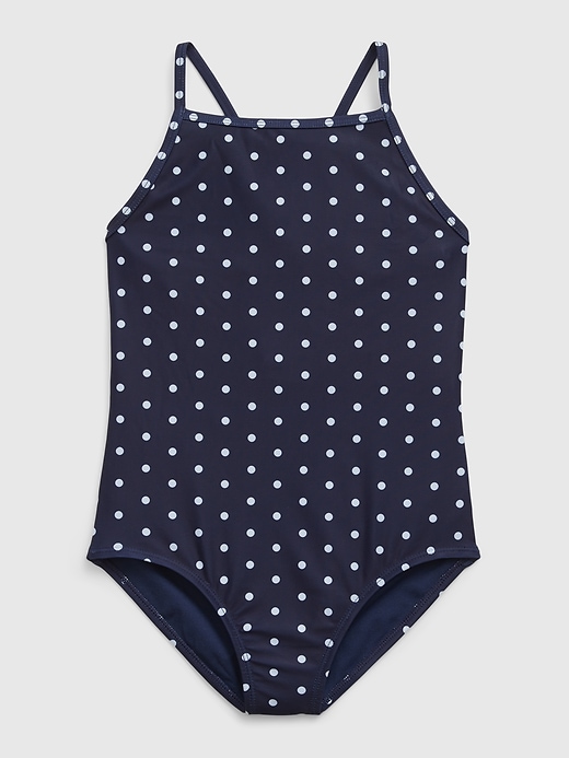 Image number 4 showing, Kids Recycled Print Swim One-Piece